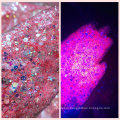 2020 hot sales! Aurora fiary glitter change color under UV light photoluminescent chunky glow polyester glitter for decoration